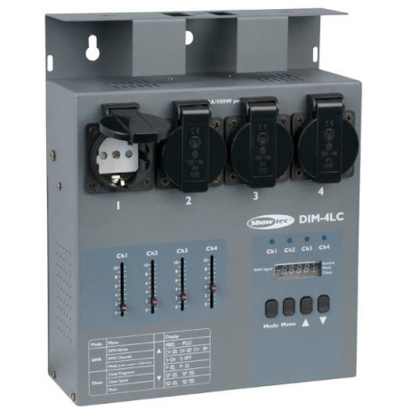 Showtec DIM-4LC Dimmer Pack, Local Control