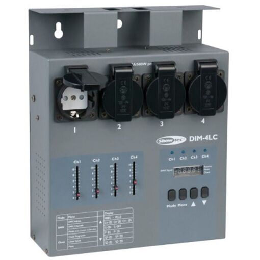 Kit de control de intensidad Showtec DIM-4LC, Control local