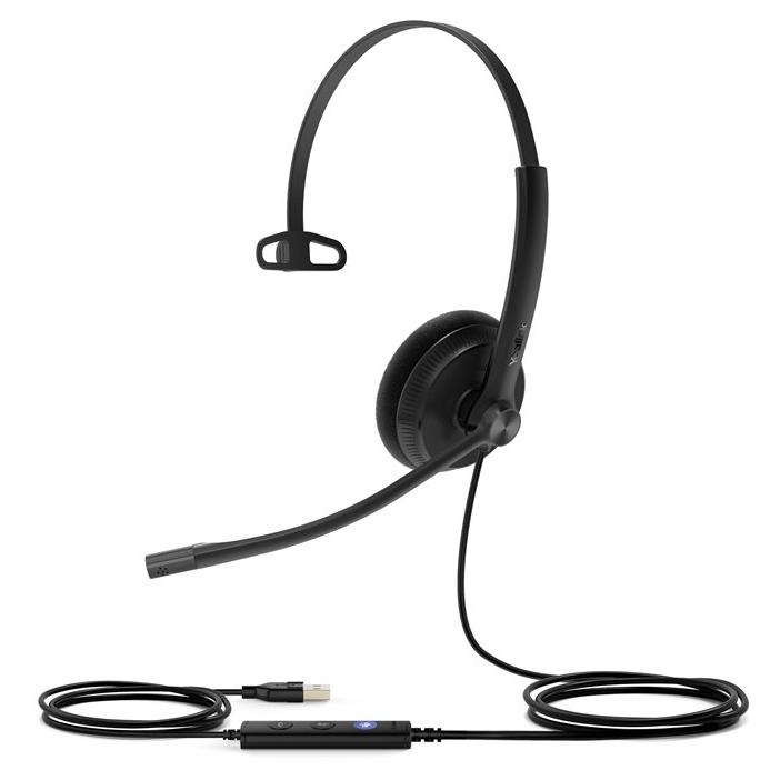 Yealink UH34 Lite Mono - Headset - Over-ear - Wired - USB - Black - Certified for Microsoft Teams