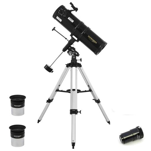 Telescopio Omegon 150/750 con montaje ecuatorial Tipo C + accesorios