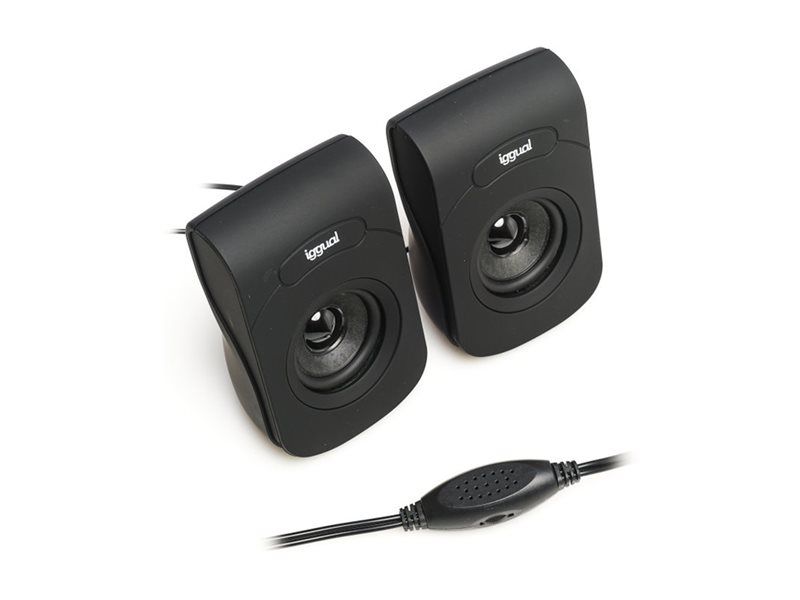 Igual 2.0 Channel USB Speakers - 6 Watt (Total) - Black