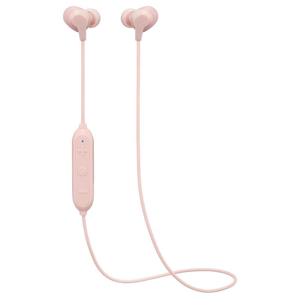 JVC Wireless Headphones HA-FX22W-P (White, 100m Range, 10hr Battery Life)