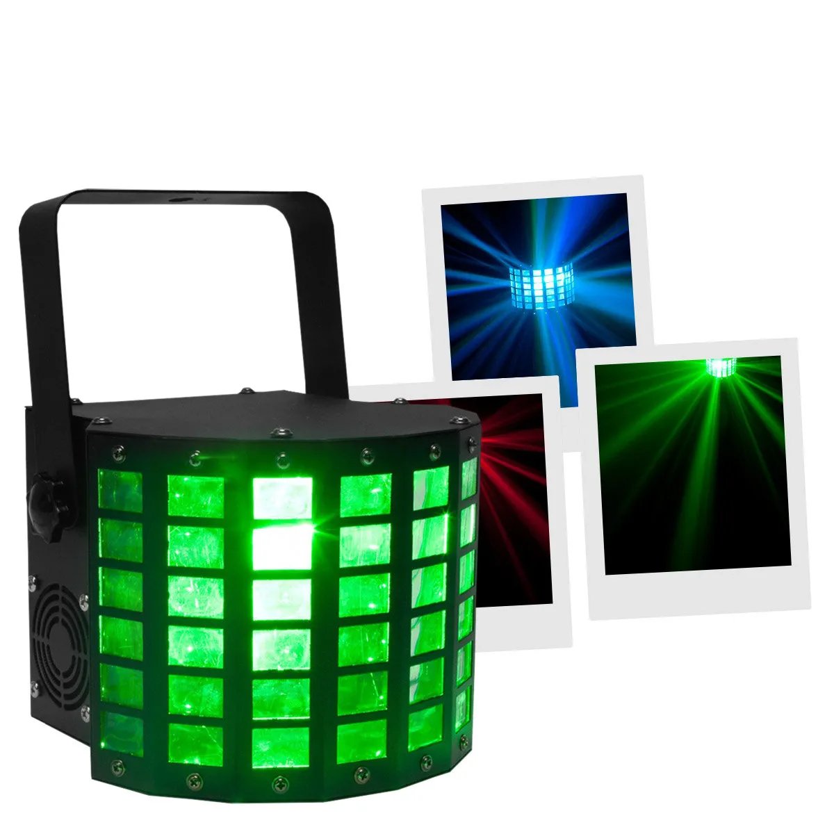 American DJ Mini Dekker - LED Light Set - Derby/Strobe Effect - DMX 512 - Portable and Lightweight