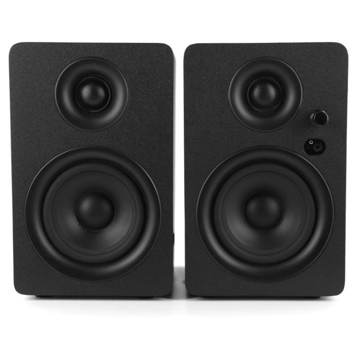 Plugger Studio MS4-BT Black - Active 2.0 Speaker System - 38W RMS - Bluetooth 4.2 - RCA/3.5mm Jack