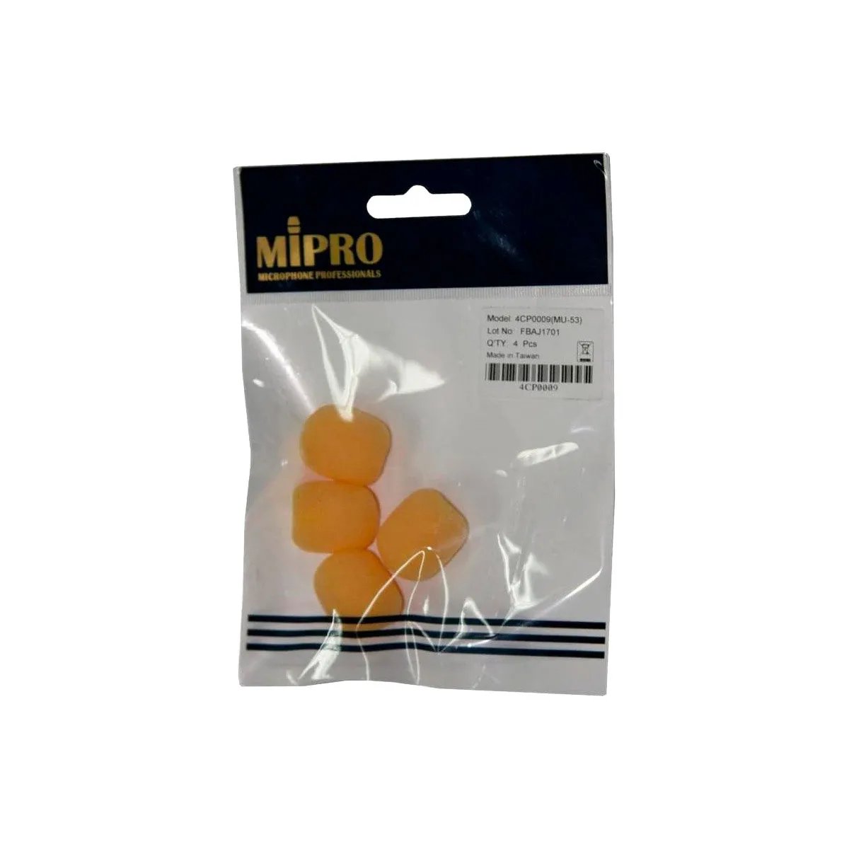Mipro 4CP0009 - 4 Anti-Vent Caps - Beige - Compatible MU 53 HNS