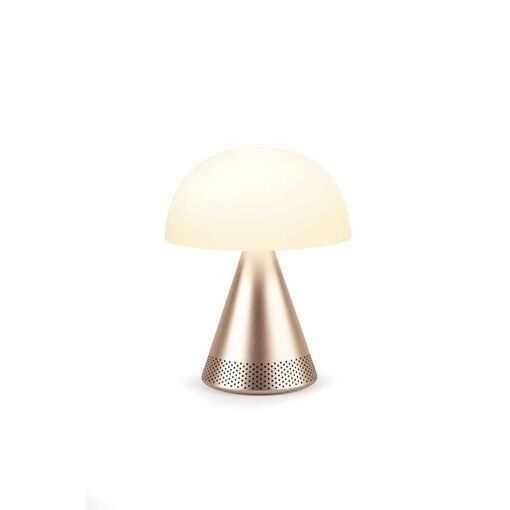 Enceinte sans fil Bluetooth Lexon Mina L Audio avec lampe LED Or LH76MD