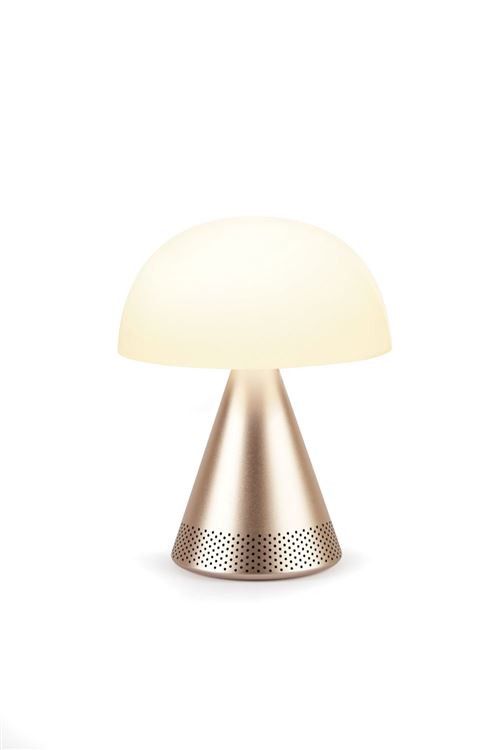 Lexon Mina L Audio Wireless Bluetooth Speaker with LED Lamp Gold LH76MD