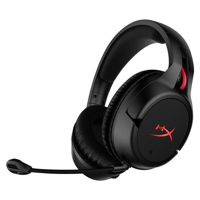 HyperX Cloud Flight Wireless Gaming Headset - Circumaural - 2.4GHz - Active Noise Cancellation - USB-A - Black/Red