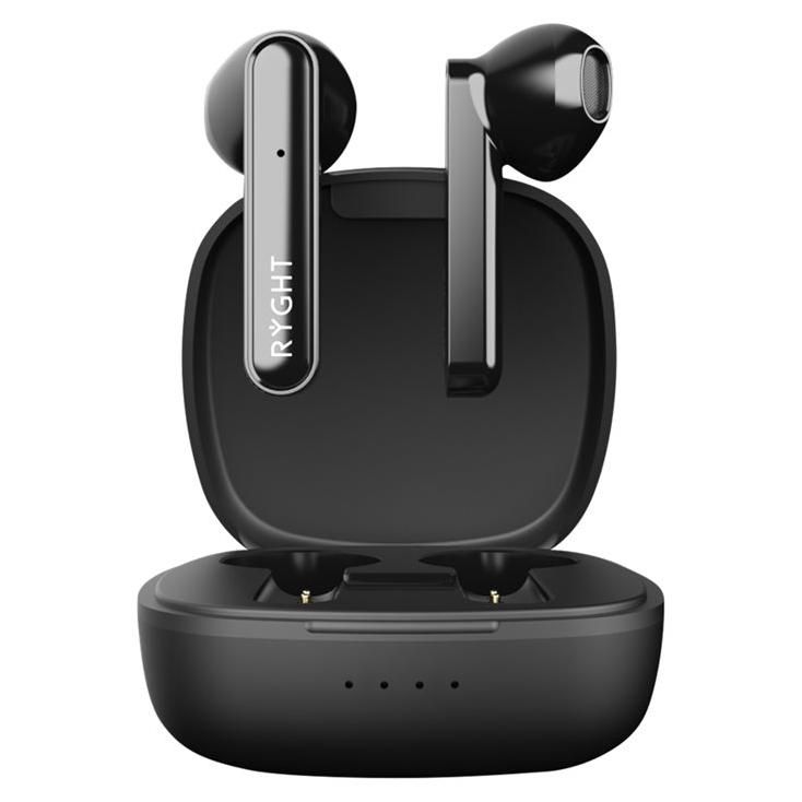 Écouteurs sans fil Ryght ALFA avec micro - Bluetooth - Noir