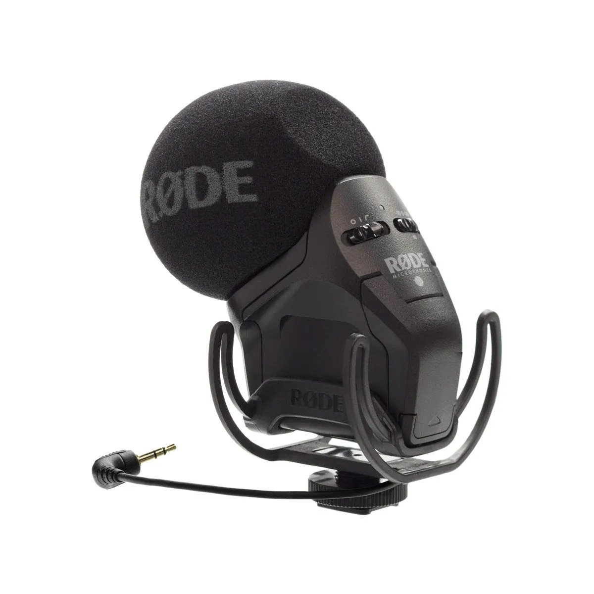 Rode Stereo Videomic Pro - Black - Electret Stereo Microphone - Wired - Volume Control - 40 Hz to 20 kHz - 134 dB SPL