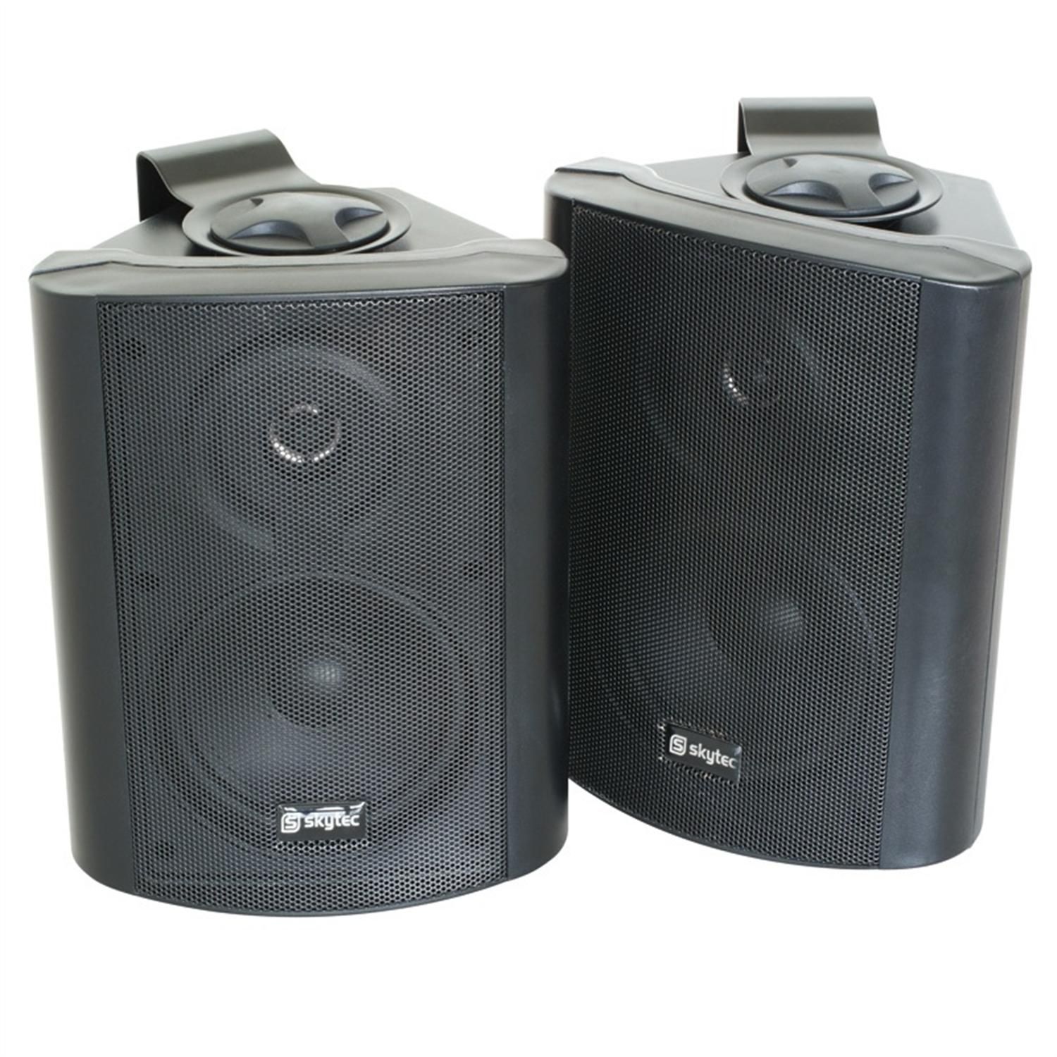 Skytec 2-Way Wall or Ceiling Mount Speakers - 5" Subwoofer - 200W - Black