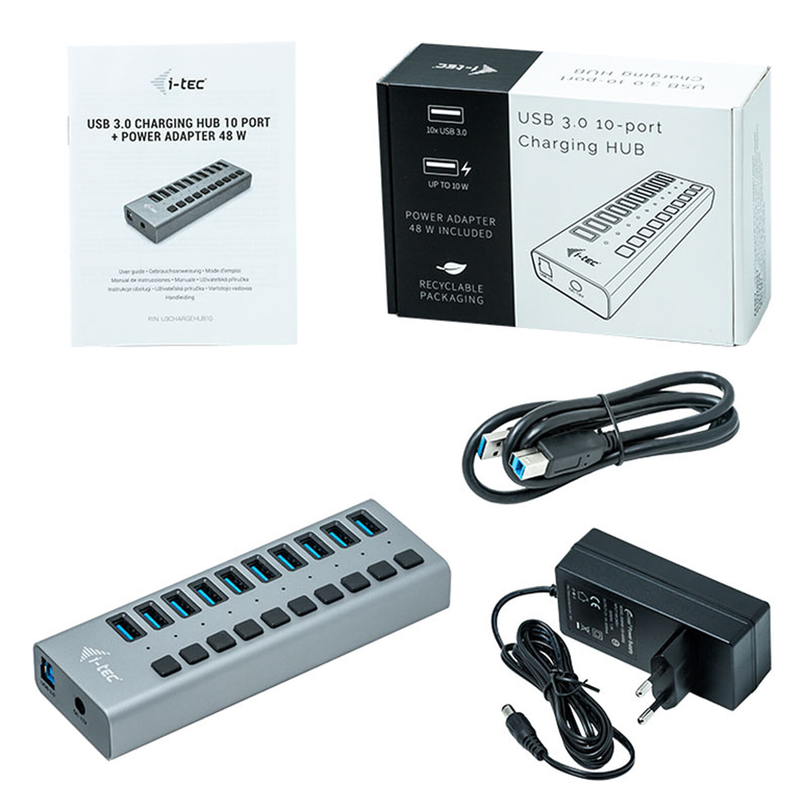 i-tec 10-Port USB 3.0 Charging Hub