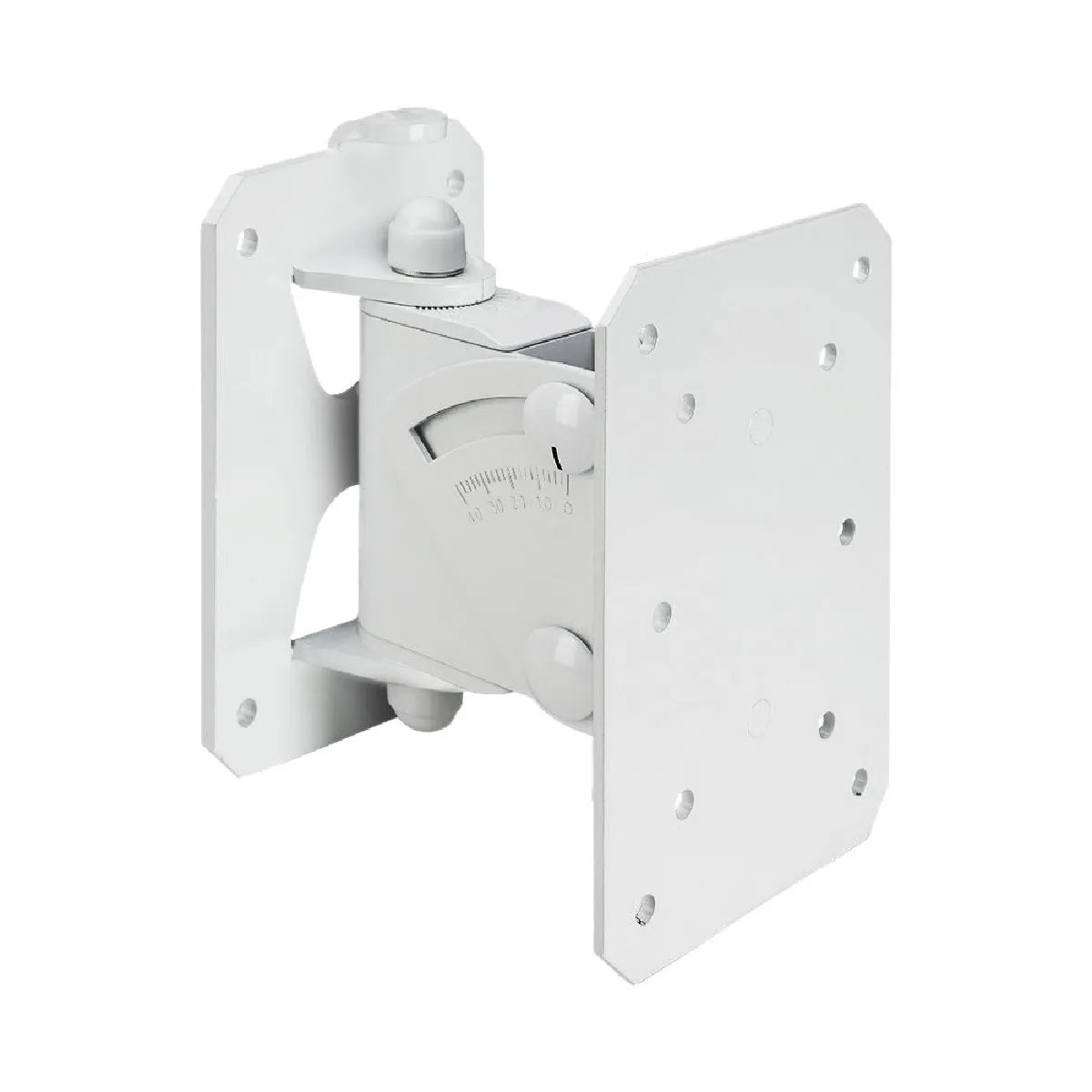 Gravity SP WMBS 20W Wall Mount - White - Speaker Stand - Pivoting and Adjustable - Steel - Painted Finish