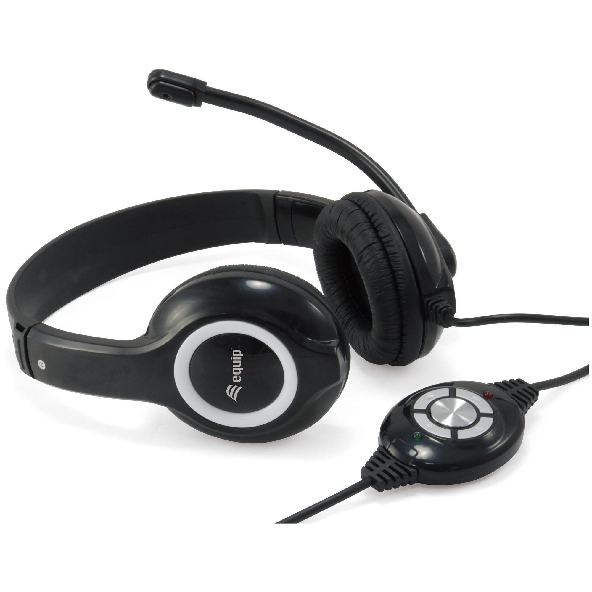 Equip Wired Headset with Arceau, USB Type-A, Black