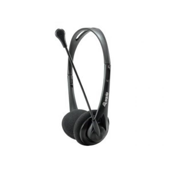 Equip Chat Headset - Wired Arc Design for Calls/Music - Black