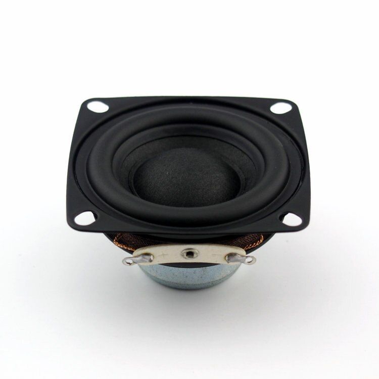 Nipseyteko Magnetic Speaker, 2-Piece Set, 2-inch, 4 Ohm, 8W, NdFeB, Full Range, HIFI, Bluetooth
