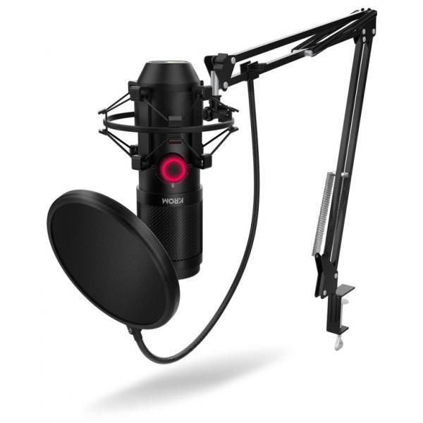 Krom Capsule Microphone Kit (Black, PC)