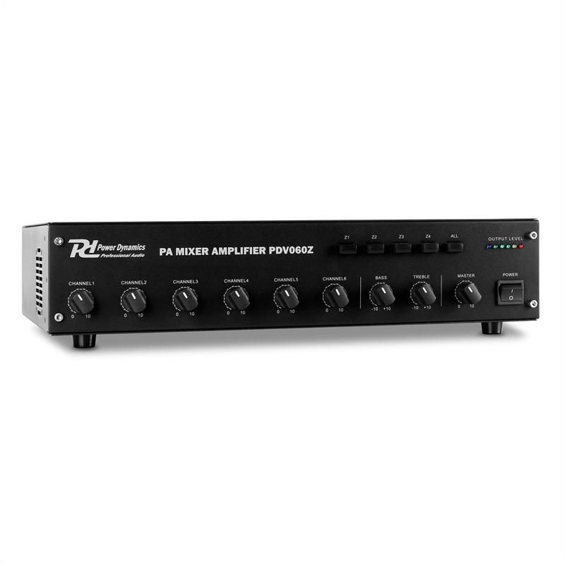 Amplificador Power Dynamics PDV60Z 6 canales 4 zonas
