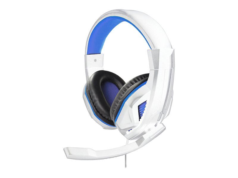 Steelplay HP-44 - Wired Over-Ear Headphones - 3.5mm Jack - White & Blue