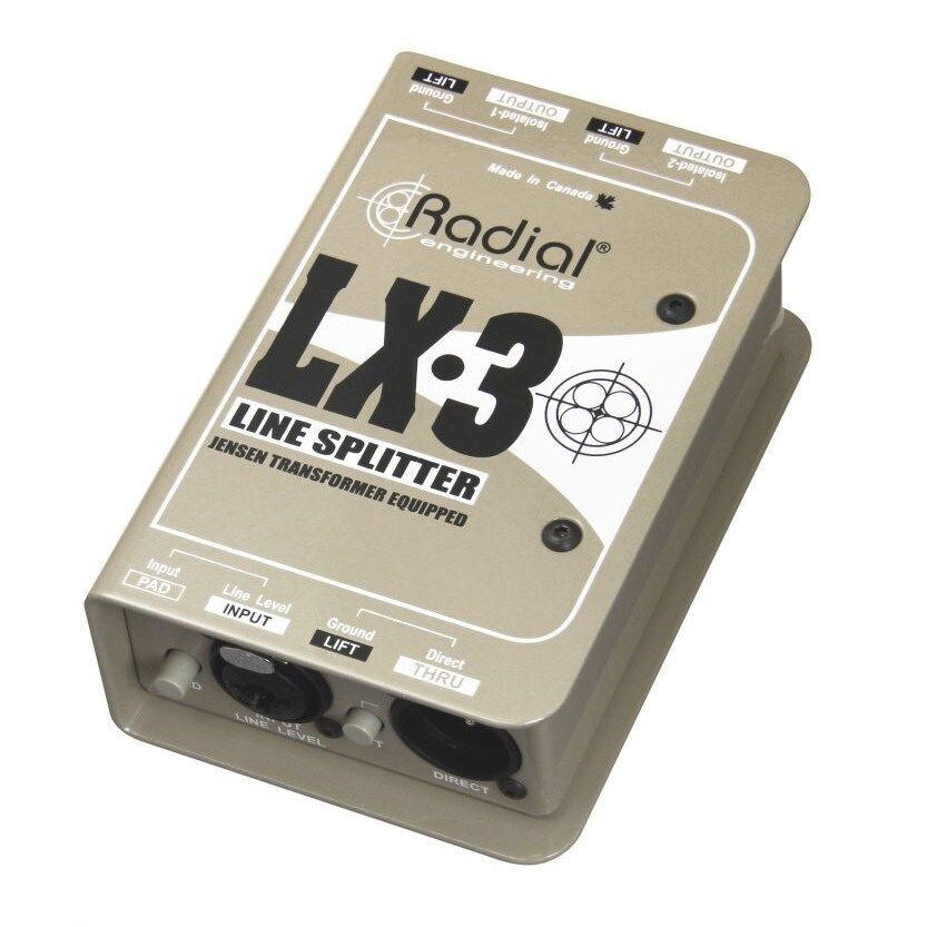 Divisor de señal pasiva simétrica Radial LX-3 - 1 entrada, 3 salidas