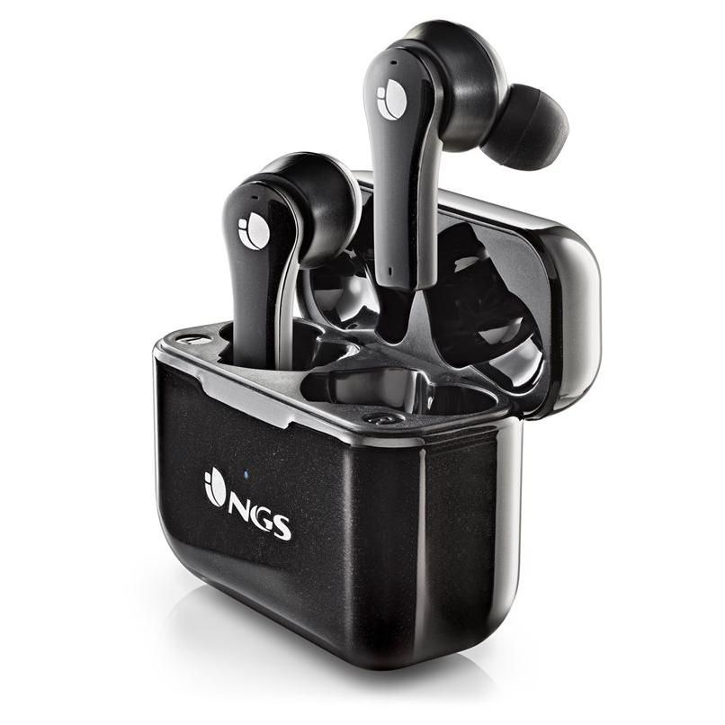 NGS Artica Bloom - Wireless Earbuds with Microphone - In-Ear - Bluetooth - Black