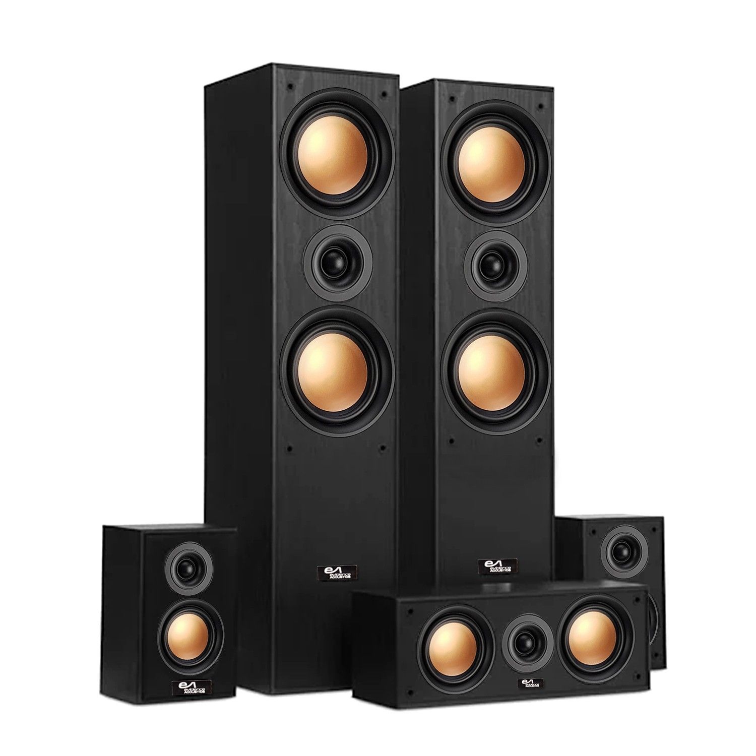 Evidence Acoustics EA950-BK 5.1 Home Cinema Speaker System - Black Copper