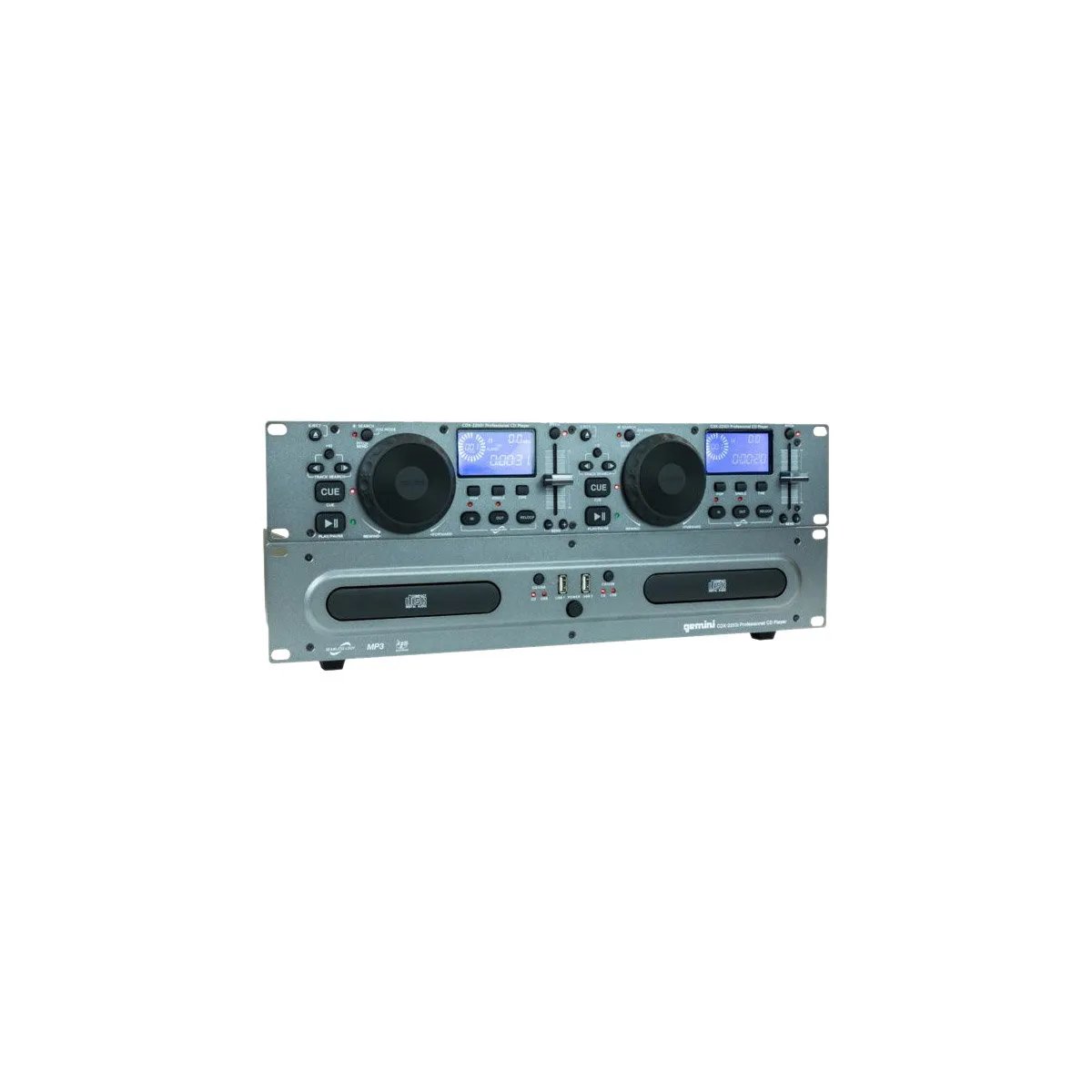 Gemini CDX-2250I - Dual DJ CD Player - Adjustable Pitch - USB Included - MP3/CD Audio
