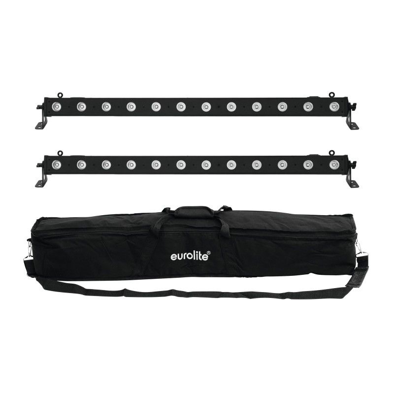 Kit Eurolite 2 barras LED 12 QCL RGBW + Bolsa suave