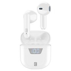 Cellular Line 64 Bluetooth Earbuds with Microphone - White
