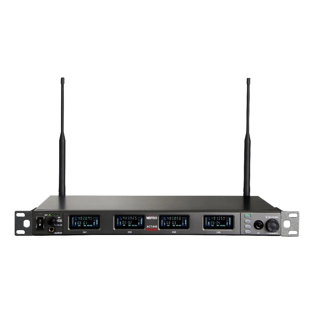Mipro ACT 848 Digital Receiver - 232 Channels - Multi-Frequency 216 Channels + 16 User Programmable