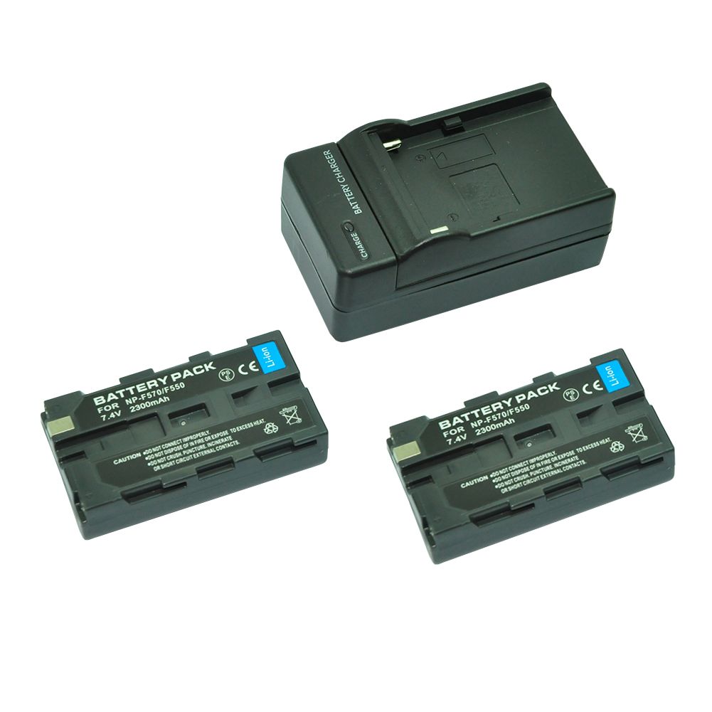 Baterías MP Power 2x NP-F + cargador para cámaras Sony CCD