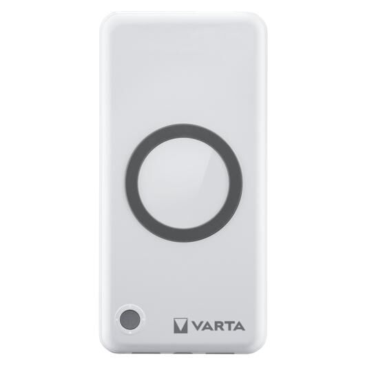 Varta 10,000mAh Lithium Polymer Wireless Recharge Battery - White