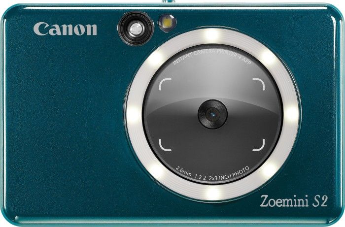 Canon Zoemini S2 - Appareil photo numérique compact avec imprimante instantanée - 8 MP - Bluetooth, NFC - Taille turquoise