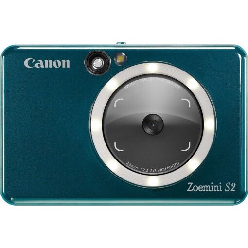 Canon Zoemini S2 - Cámara digital compacta con impresora de fotos instantáneas - 8 MP - Bluetooth, NFC - Azul turquesa