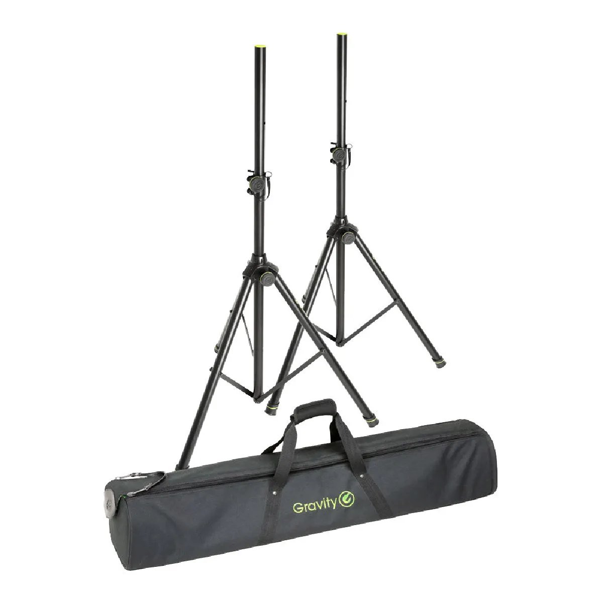 Gravity SS 5212 B SET - Enclosure Feet Kit with Cover - Powder Coated Steel - 2 Tripods Included - Black Finish