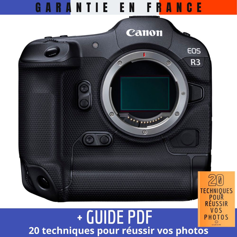 Canon EOS R3 + Guide PDF '20 TECHNIQUES POUR RÉUSSIR VOS PHOTOS