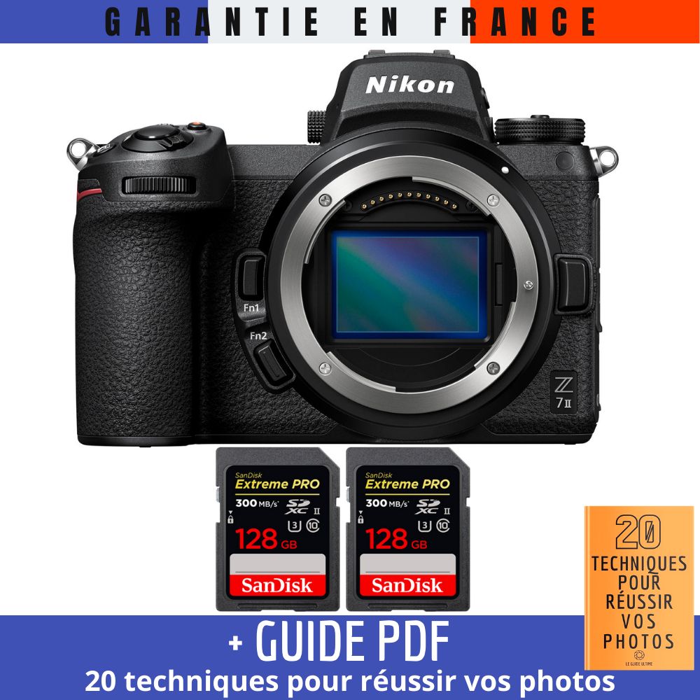 Nikon Z7 II Nu + 2 SanDisk 128GB Extreme PRO UHS-II SDXC 300MB/s Memory Card Kit