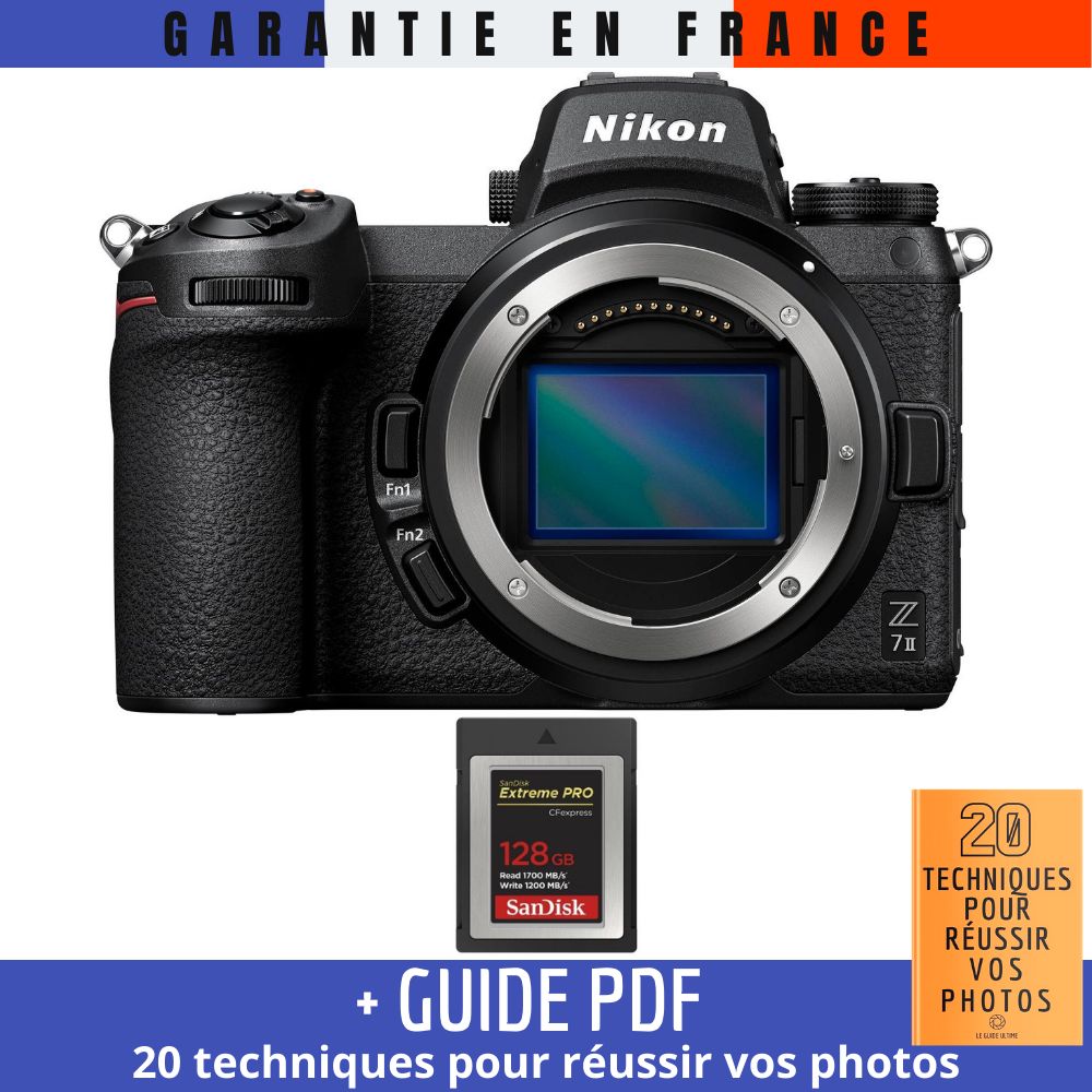 Nikon Z7 II Body + 1 SanDisk 128GB Extreme PRO CFexpress Type B + Guide PDF '20 TECHNIQUES FOR SUCCESSFUL PHOTOS'