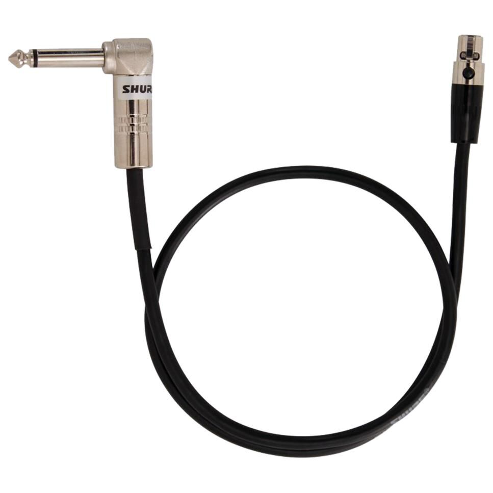 Shure WA304 6.35mm Audio Cable, 0.6m, Black