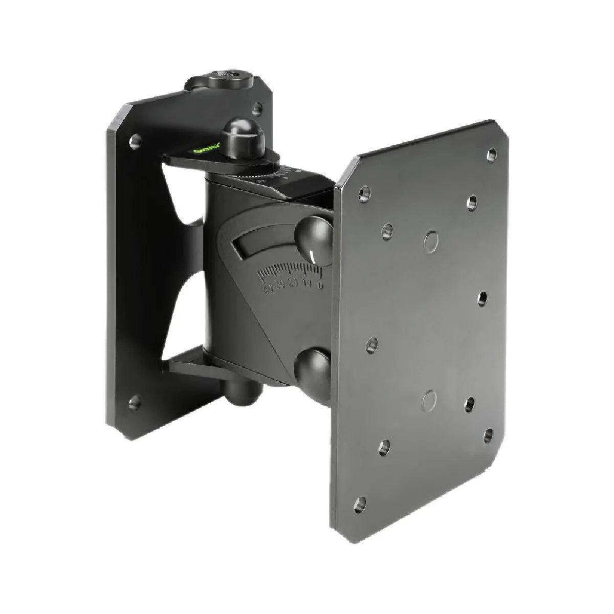 Gravity SP WMBS 20B Wall Mount - Black - Rotating and Adjustable Speaker Stand - Steel - Powder Coated Finish