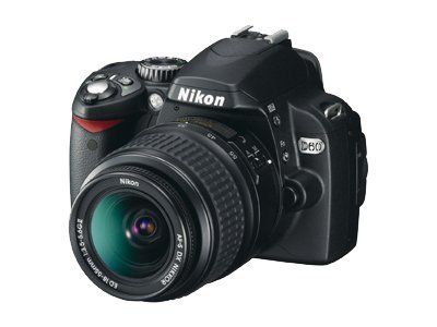 Nikon D60 10.2MP DSLR Camera with AF-S DX 18-55mm Lens