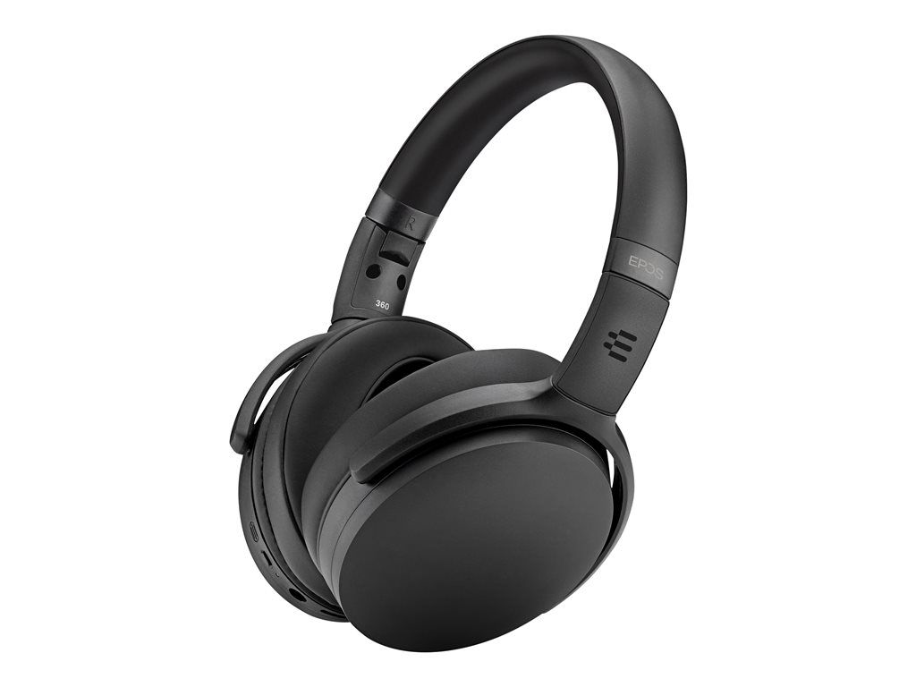 EPOS Adapt 361 - Wireless Headphone - Circum-aural - Bluetooth - Active Noise Cancellation - 3.5mm Jack - Black
