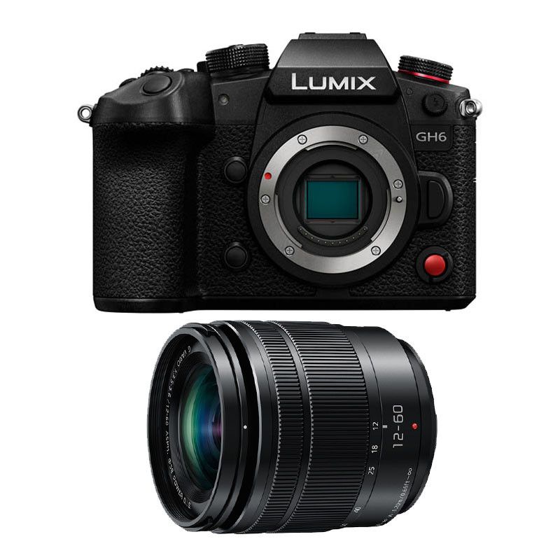 Panasonic LUMIX GH6 Noir + Objectif Lumix G Vario 12-60mm f/3.5-5.6 POWER OIS