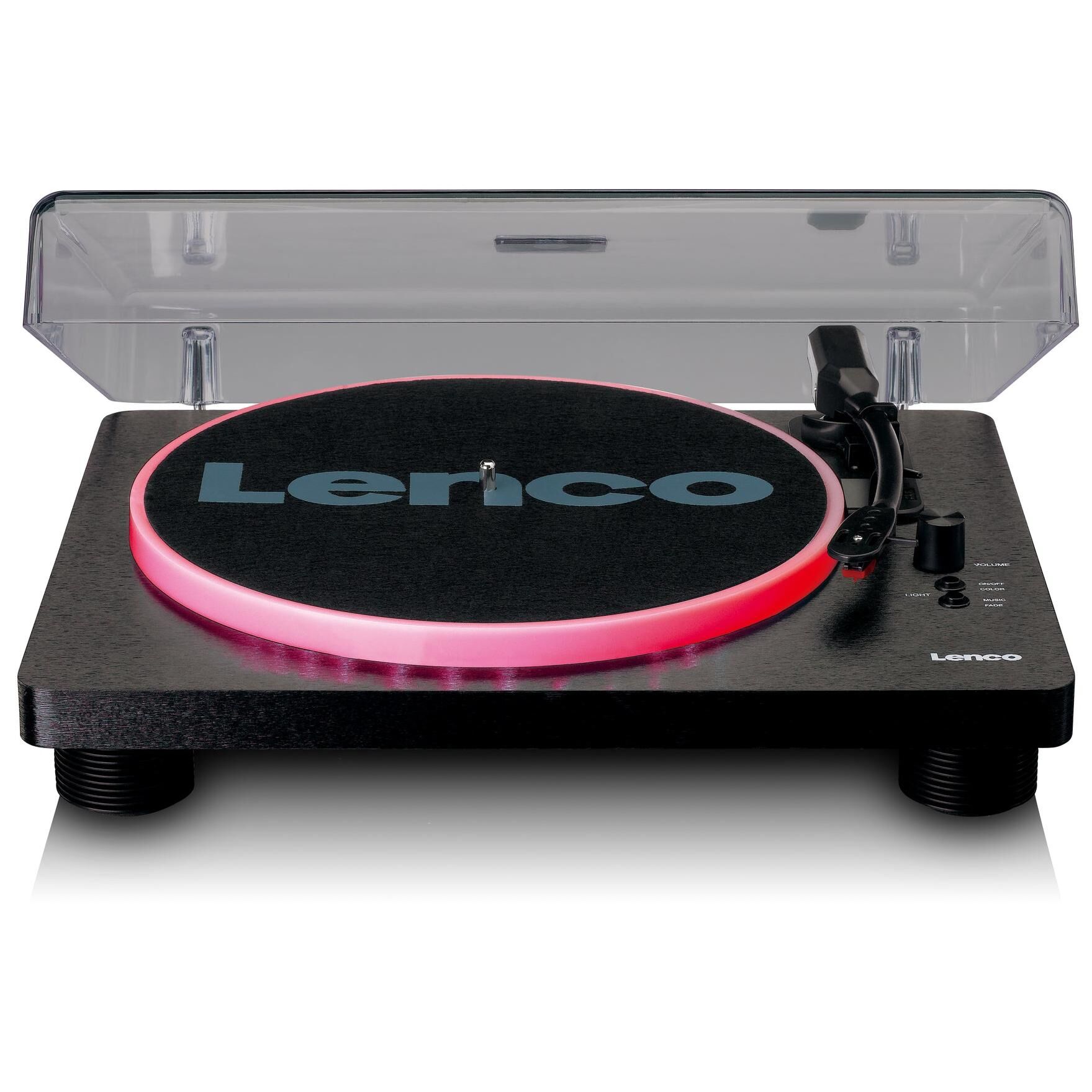 Lenco LS-50 LED Black Manual Record Player