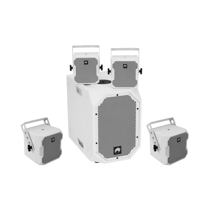 Omnitronic BOB-10A wh Speaker Set (4x BOB-4 wh)