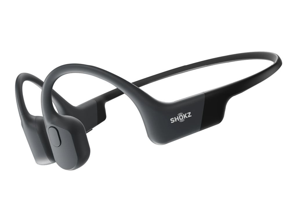 SHOKZ OpenRun - Écouteurs sportifs sans fil avec technologie de conduction osseuse - Noir