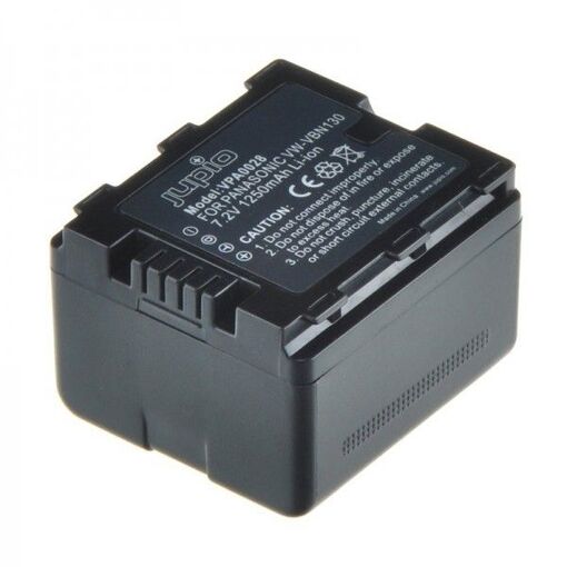 Batería Panasonic JUPIO VW-VBN130 (800 mAh, Negro)