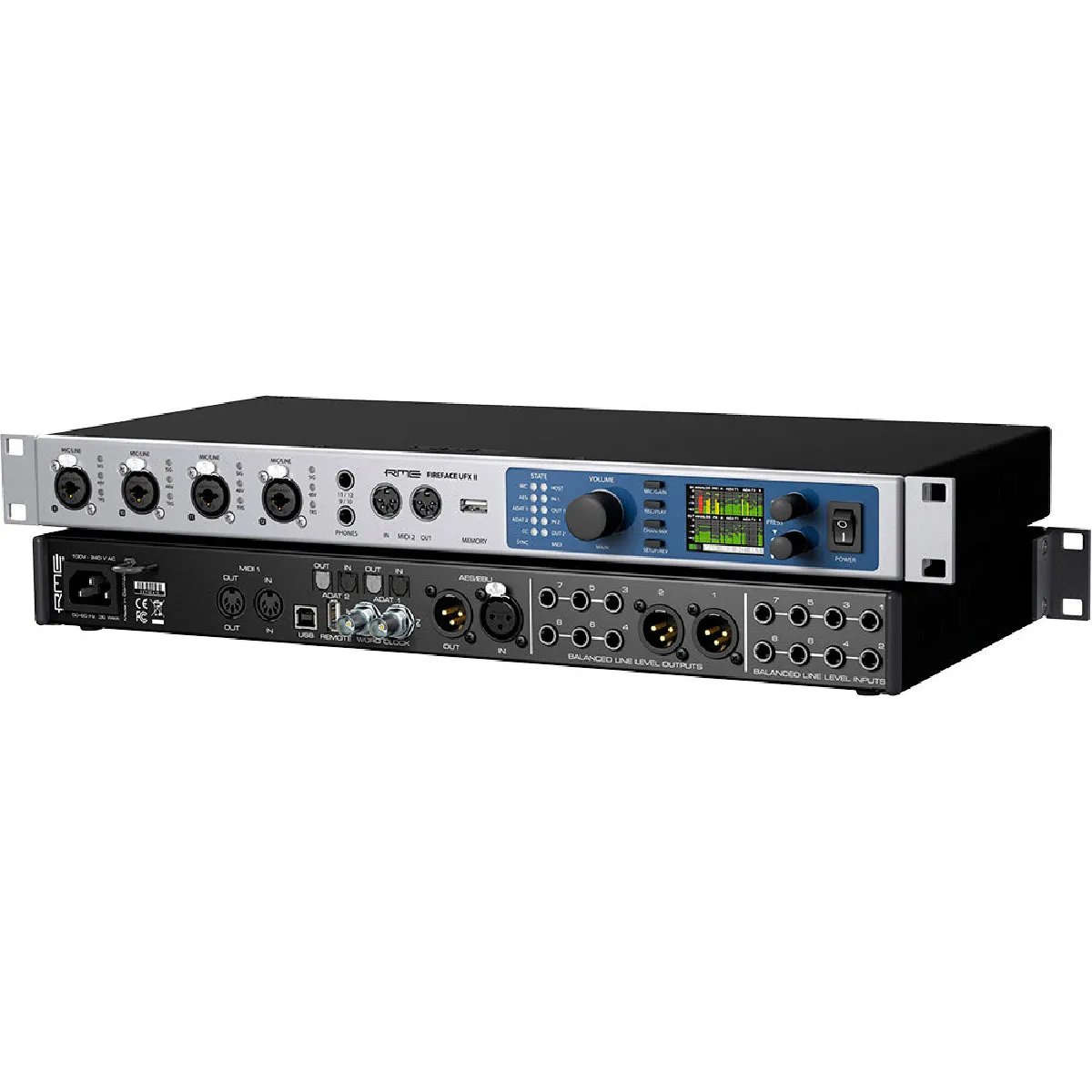 RME Fireface UFX II - USB Digital Audio Interface - 30 Inputs/Outputs - Preamps - USB 2.0
