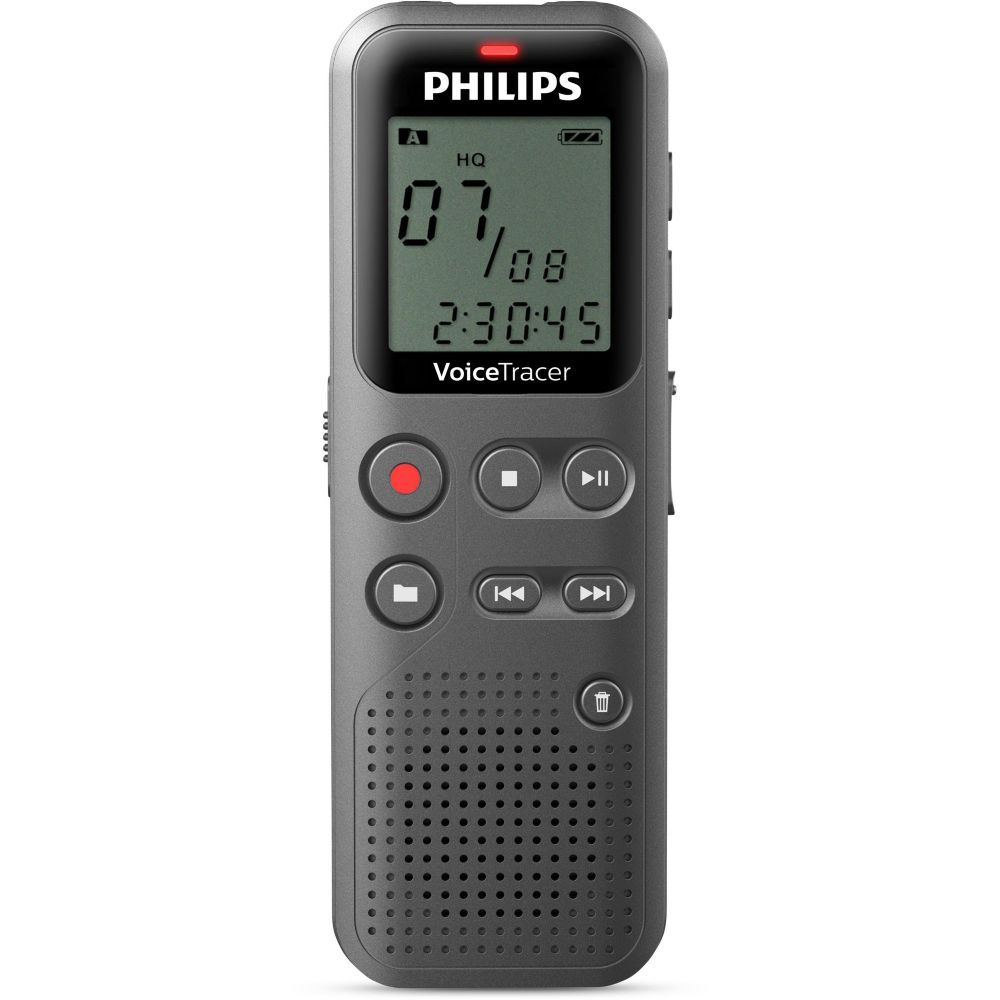 Philips Voice Tracer Digital Recorder 8GB - Grey