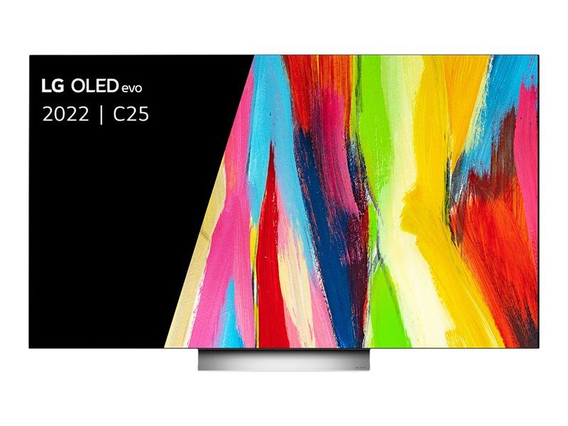 LG OLED55C25LB - 55-inch C2 Series OLED TV - OLED evo - Smart TV - webOS, ThinQ AI - 4K UHD (2160p) 3840 x 2160 - HDR - Light Grey